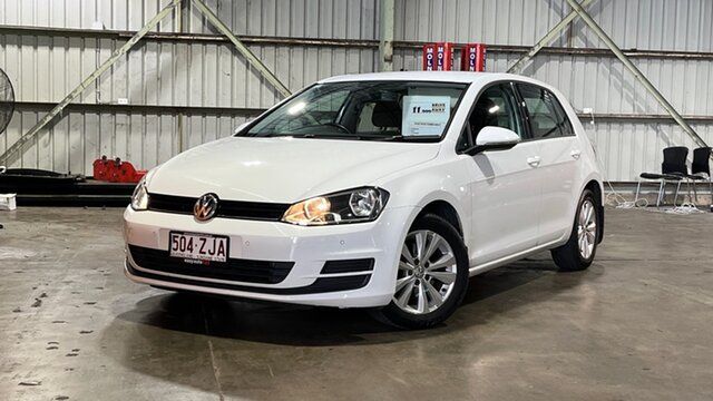 Used Volkswagen Golf VII MY15 90TSI DSG Comfortline Rocklea, 2014 Volkswagen Golf VII MY15 90TSI DSG Comfortline White 7 Speed Sports Automatic Dual Clutch