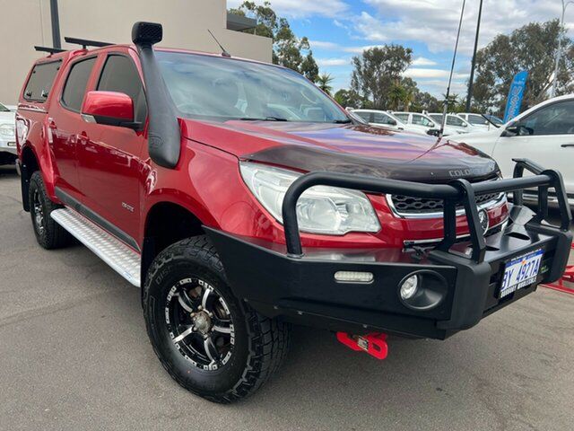 Used Holden Colorado RG MY14 LX Crew Cab East Bunbury, 2014 Holden Colorado RG MY14 LX Crew Cab Red 6 Speed Sports Automatic Utility