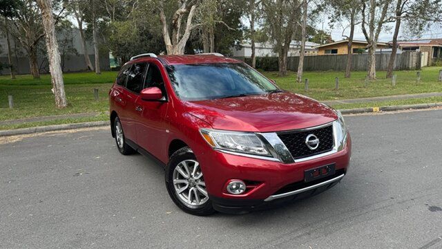 Used Nissan Pathfinder R52 ST (4x2) Underwood, 2013 Nissan Pathfinder R52 ST (4x2) Red Continuous Variable Wagon