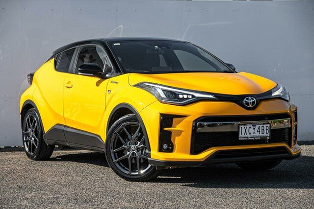 Pre-Owned Toyota C-HR ZYX10R GR E-CVT 2WD Sport Keysborough, 2023 Toyota C-HR ZYX10R GR E-CVT 2WD Sport Yellow 7 Speed Constant Variable Wagon Hybrid