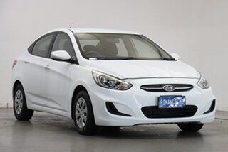 2016 Hyundai Accent RB4 MY17 Active White 6 Speed Constant Variable Hatchback.