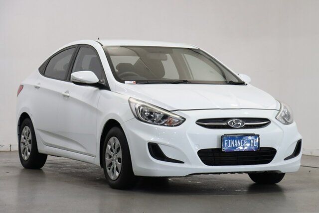 Used Hyundai Accent RB4 MY17 Active Victoria Park, 2016 Hyundai Accent RB4 MY17 Active White 6 Speed Constant Variable Hatchback