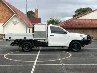 2022 Toyota Hilux TGN121R Workmate 4x2 White 5 Speed Manual Cab Chassis.