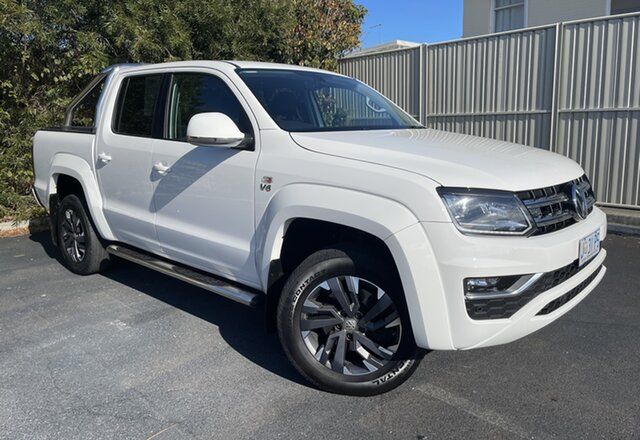 Used Volkswagen Amarok 2H MY21 TDI580 4MOTION Perm Highline Devonport, 2021 Volkswagen Amarok 2H MY21 TDI580 4MOTION Perm Highline White 8 Speed Automatic Utility