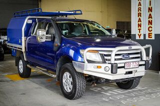2014 Ford Ranger PX XLS Double Cab Blue 6 Speed Sports Automatic Utility.