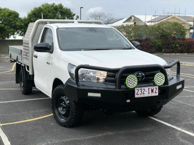 Used Toyota Hilux TGN121R Workmate 4x2 Chermside, 2022 Toyota Hilux TGN121R Workmate 4x2 White 5 Speed Manual Cab Chassis
