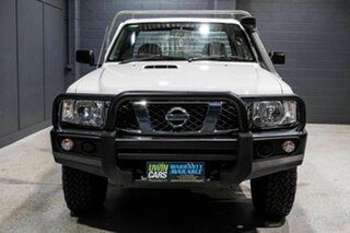 2012 Nissan Patrol MY11 Upgrade DX (4x4) White 5 Speed Manual Leaf Cab Chassis