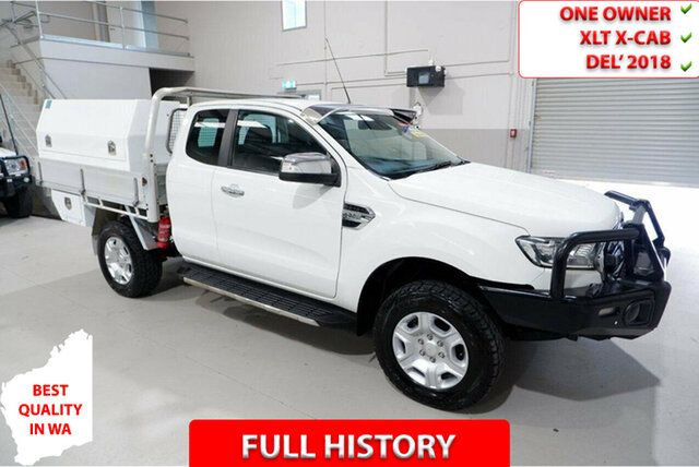 Used Ford Ranger PX MkII 2018.00MY XLT Super Cab Kenwick, 2017 Ford Ranger PX MkII 2018.00MY XLT Super Cab White 6 Speed Sports Automatic Utility