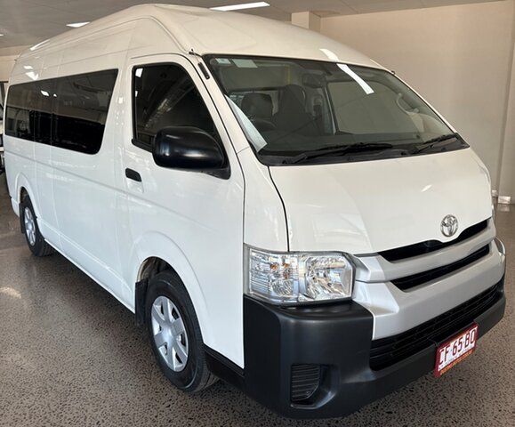 Used Toyota HiAce KDH223R MY14 Commuter High Roof Super LWB Winnellie, 2014 Toyota HiAce KDH223R MY14 Commuter High Roof Super LWB White 4 Speed Automatic Bus