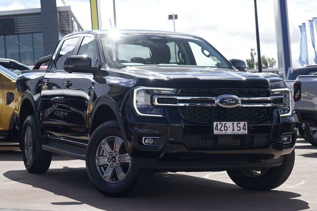 Used Ford Ranger PY 2024.00MY XLT Toowoomba, 2023 Ford Ranger PY 2024.00MY XLT Black 10 Speed Sports Automatic Super Cab Pick Up
