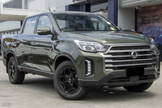 New Ssangyong Musso Q261 MY24 Ultimate Luxury Crew Cab Christies Beach, 2024 Ssangyong Musso Q261 MY24 Ultimate Luxury Crew Cab Green 6 Speed Sports Automatic Utility