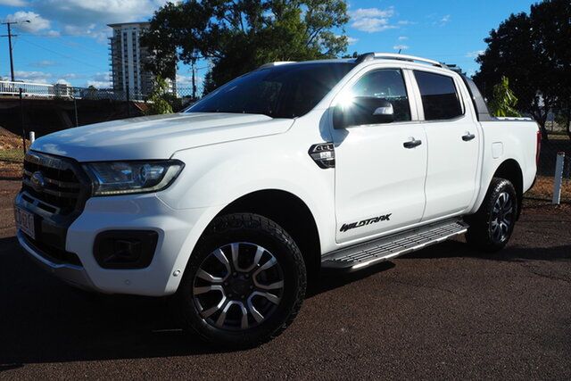 Pre-Owned Ford Ranger PX MkIII 2019.00MY Wildtrak Darwin, 2019 Ford Ranger PX MkIII 2019.00MY Wildtrak White 6 Speed Automatic Dual Cab Pick-up
