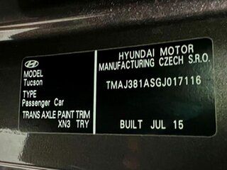 2015 Hyundai Tucson TLE Elite 2WD Brown 6 Speed Sports Automatic Wagon