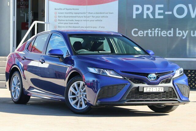 Pre-Owned Toyota Camry Axvh70R Ascent Sport Guildford, 2023 Toyota Camry Axvh70R Ascent Sport Lunar Blue 6 Speed Constant Variable Sedan Hybrid