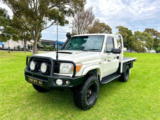 Used Toyota Landcruiser VDJ79R Workmate (4x4) Ferntree Gully, 2007 Toyota Landcruiser VDJ79R Workmate (4x4) White 5 Speed Manual Cab Chassis
