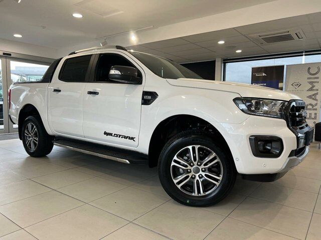 Used Ford Ranger PX MkIII 2021.75MY Wildtrak Belconnen, 2021 Ford Ranger PX MkIII 2021.75MY Wildtrak White 6 Speed Sports Automatic Double Cab Pick Up