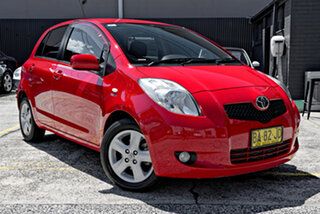2008 Toyota Yaris NCP90R MY09 YR Red 4 Speed Automatic Hatchback.