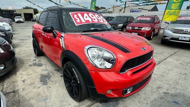 Used Mini Countryman R60 Cooper S Maidstone, 2011 Mini Countryman R60 Cooper S Red 6 Speed Sports Automatic Wagon