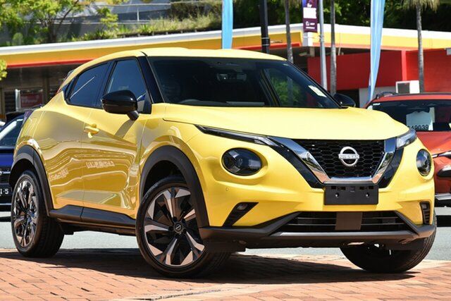 Demo Nissan Juke F16 MY23.5 ST-L+ DCT 2WD Newstead, 2024 Nissan Juke F16 MY23.5 ST-L+ DCT 2WD Yellow 7 Speed Sports Automatic Dual Clutch Hatchback