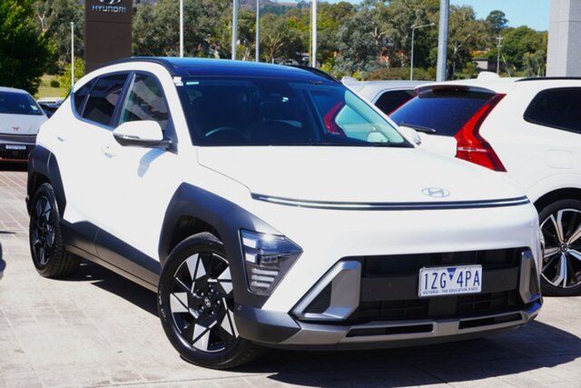 Used Hyundai Kona SX2.V1 MY24 Premium 2WD Phillip, 2024 Hyundai Kona SX2.V1 MY24 Premium 2WD White 1 Speed Constant Variable Wagon