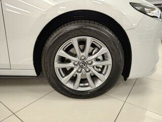 2024 Mazda 3 BP2S7A G20 SKYACTIV-Drive Pure White 6 Speed Sports Automatic Sedan
