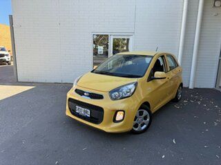 2016 Kia Picanto TA MY17 SI Yellow 4 Speed Automatic Hatchback.