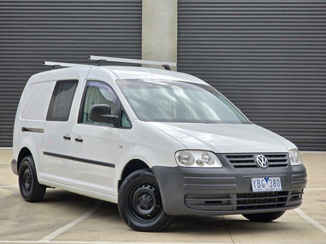 Used Volkswagen Caddy 2KN Maxi DSG Thomastown, 2010 Volkswagen Caddy 2KN Maxi DSG White 6 Speed Sports Automatic Dual Clutch Van
