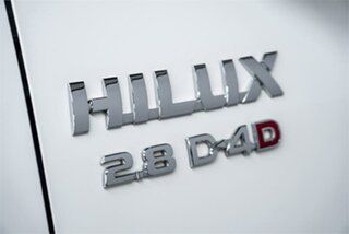 2018 Toyota Hilux GUN126R SR White 6 Speed Sports Automatic Cab Chassis