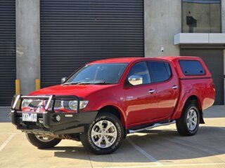 2010 Mitsubishi Triton MN MY11 GLX-R Double Cab Red 5 Speed Manual Utility.
