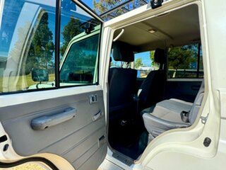 2012 Toyota Landcruiser VDJ79R MY12 Update Workmate (4x4) White 5 Speed Manual Double C/Chas