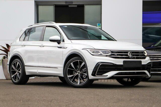 Demo Volkswagen Tiguan 5N MY24 162TSI R-Line DSG 4MOTION Sutherland, 2024 Volkswagen Tiguan 5N MY24 162TSI R-Line DSG 4MOTION Pure White 7 Speed