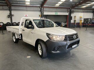 2018 Toyota Hilux TGN121R MY17 Workmate White 6 Speed Automatic Cab Chassis