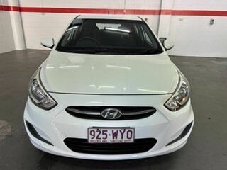 2016 Hyundai Accent RB3 MY16 Active White 6 Speed Constant Variable Hatchback.