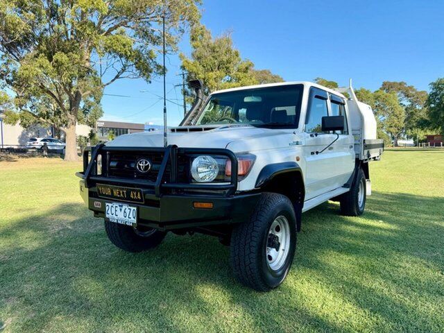 Used Toyota Landcruiser VDJ79R MY18 Workmate (4x4) Ferntree Gully, 2017 Toyota Landcruiser VDJ79R MY18 Workmate (4x4) White 5 Speed Manual Double C/Chas