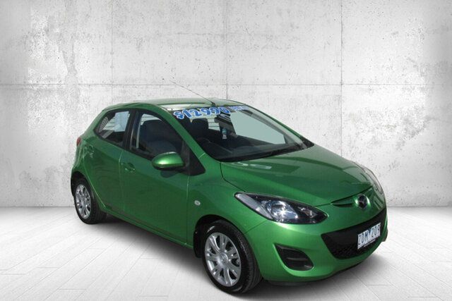Used Mazda 2 DE10Y2 MY12 Neo Bendigo, 2012 Mazda 2 DE10Y2 MY12 Neo Green 4 Speed Automatic Hatchback