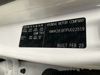 2023 Hyundai Kona OS.V5 MY23 (FWD) White Continuous Variable Wagon
