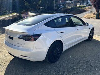 2022 Tesla Model 3 MY22 Performance AWD Pearl White 1 Speed Reduction Gear Sedan