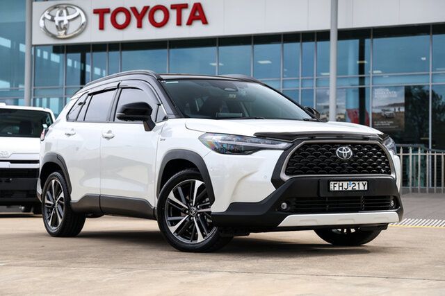 Pre-Owned Toyota Corolla Cross Mxgh10R Atmos 2WD Blacktown, 2024 Toyota Corolla Cross Mxgh10R Atmos 2WD Frosted White - Black Roof 1 Speed Constant Variable