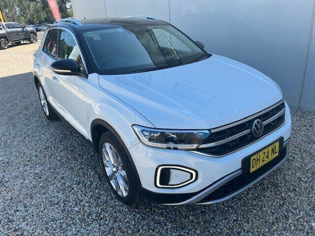 Pre-Owned Volkswagen T-ROC Wangaratta, 2023 Volkswagen T-ROC MY23 Volkswagen T-Roc Style 8 Speed Auto (WYN w/o Side Assis Pure White