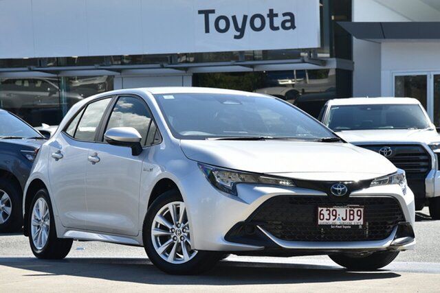 Pre-Owned Toyota Corolla ZWE219R Ascent Sport E-CVT Hybrid North Lakes, 2024 Toyota Corolla ZWE219R Ascent Sport E-CVT Hybrid Silver Pearl 1 Speed Constant Variable