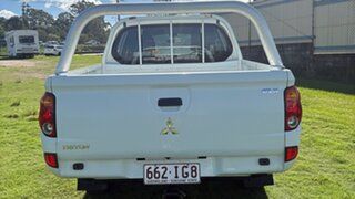 2009 Mitsubishi Triton ML MY09 GLX White 5 Speed Manual Double Cab Utility
