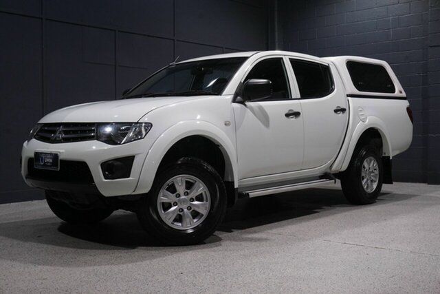 Used Mitsubishi Triton MN MY15 GLX (4x4) Slacks Creek, 2014 Mitsubishi Triton MN MY15 GLX (4x4) White 5 Speed Manual 4x4 Double Cab Utility