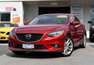 2013 Mazda 6 6C Atenza Red 6 Speed Automatic Sedan.
