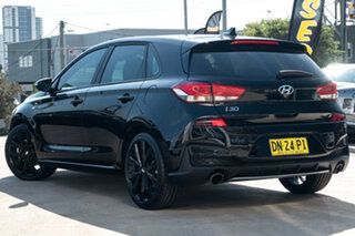 2022 Hyundai i30 PD.V4 MY22 N Line D-CT Premium Black 7 Speed Sports Automatic Dual Clutch Hatchback.