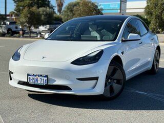 2022 Tesla Model 3 MY22 Rear-Wheel Drive White 1 Speed Reduction Gear Sedan.