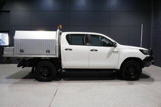 2018 Toyota Hilux GUN126R MY19 SR (4x4) White 6 Speed Automatic Double Cab Chassis