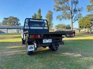 2013 Toyota Landcruiser VDJ79R MY12 Update Workmate (4x4) White 5 Speed Manual Cab Chassis