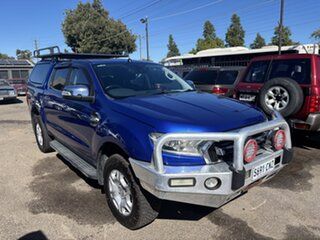 2015 Ford Ranger PX MkII XLT 3.2 (4x4) Blue 6 Speed Manual Dual Cab Utility.