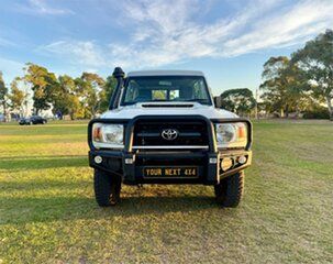 2018 Toyota Landcruiser VDJ78R MY18 Workmate (4x4) 2 Seat White 5 Speed Manual Troop Carrier.