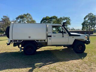 2010 Toyota Landcruiser VDJ79R 09 Upgrade Workmate (4x4) White 5 Speed Manual Cab Chassis